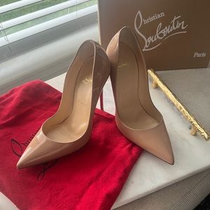 Christian Louboutin-So Kate Patent Pointed-Toe Red Sole Pump